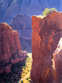 "Angel's Leap," painting by Michael Baum
