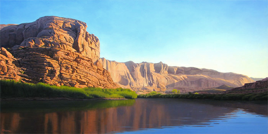 "Morning on the River," by Michael Baum (the Colorado River near Moab)